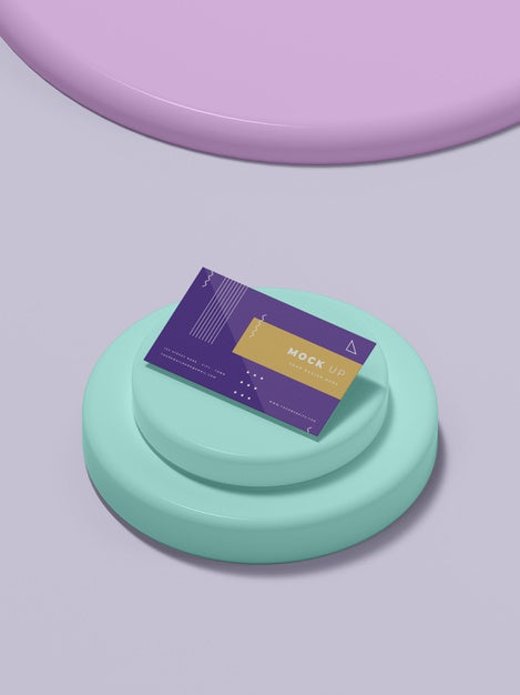 Geometrical Shapes Concept Mock-Up Psd