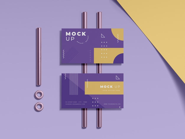 Geometrical Shapes Concept Mock-Up Psd
