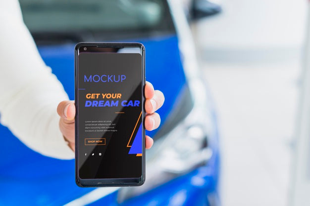 Get Your Dream Car Digital Mock-Up Psd