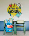 Getting Ready For The First Day Of School With Wall Mock-Up Psd