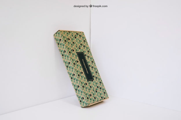 Gift Box Leaning In Corner Psd