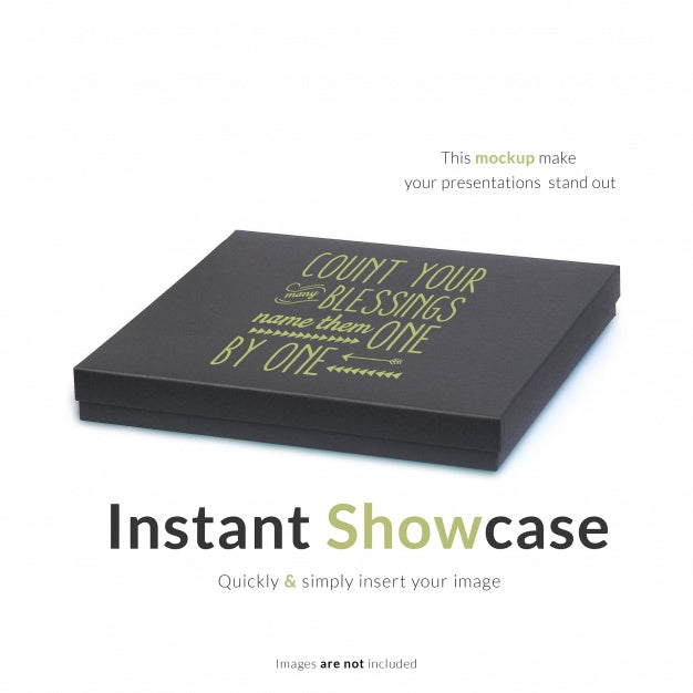 Gift Box Mock Up Psd
