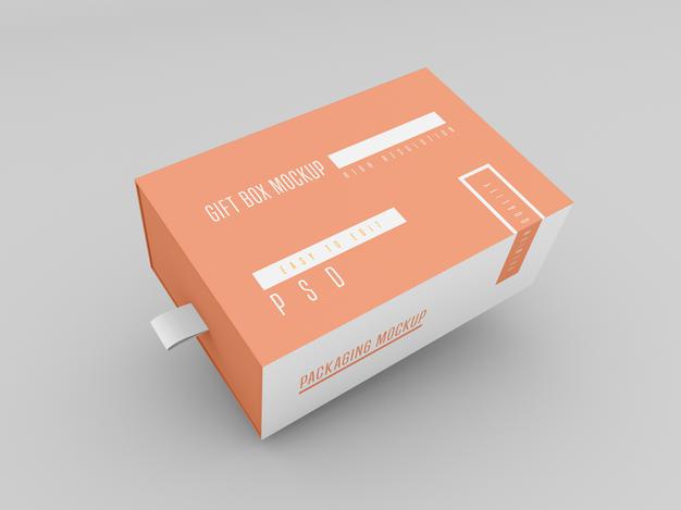 Gift Box Mockup Psd