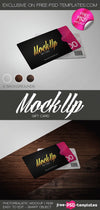 Gift Card Mock-Up In Psd