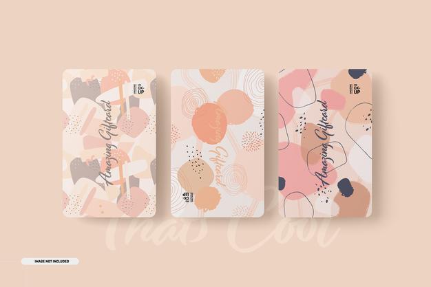 Gift Cards Mockup Psd