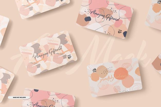 Gift Cards Mockup Psd