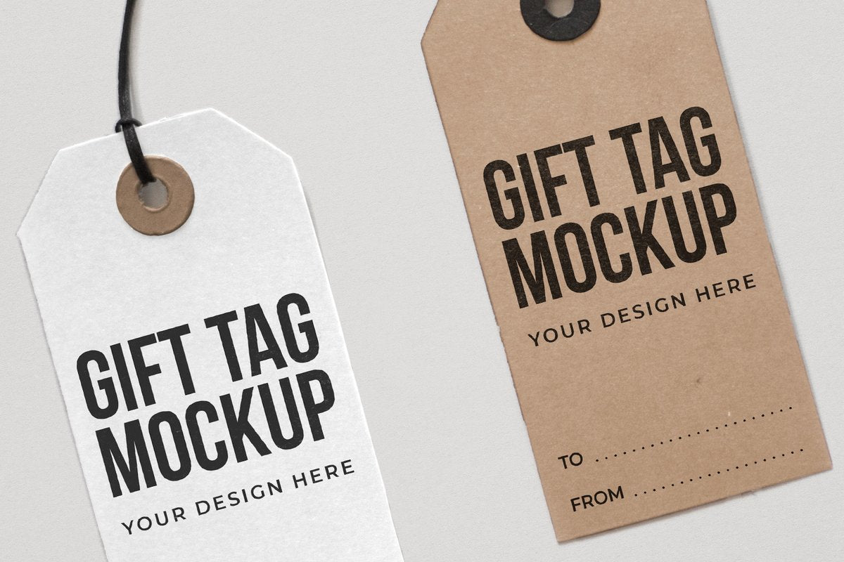 Gift Tag Mockup