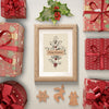 Gifts Arround Paint With Christmas Theme Psd