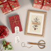 Gifts With Tags And Painting With Christmas Theme Psd