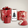 Gifts Wrapped And Phone On Table Psd