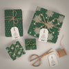 Gifts Wrapped In Green Decorative Paper Psd