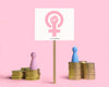 Girl Power Concept Arrangement With Sign Mock-Up Psd