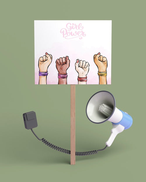 Girl Power Concept Assortment Psd