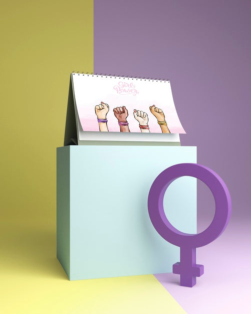 Girl Power Concept Mock-Up Psd