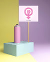 Girl Power Concept With Sign Mock-Up Psd