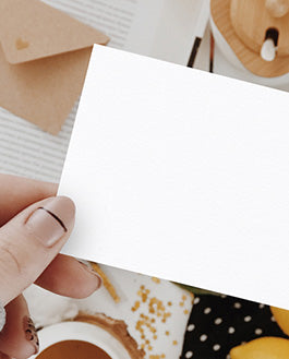 Girl Showing Invitation Card Mockup