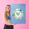 Girl Showing Summer Sale Poster Psd