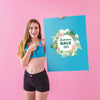 Girl Showing Summer Sale Poster Psd