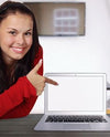 Girl With Laptop Mockup Mockup