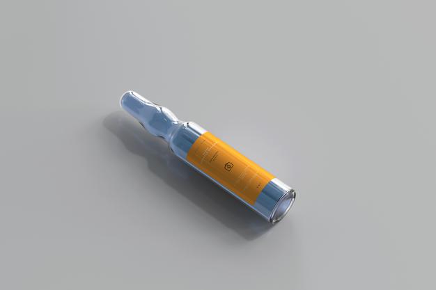 Glass Ampoule Mockup Psd