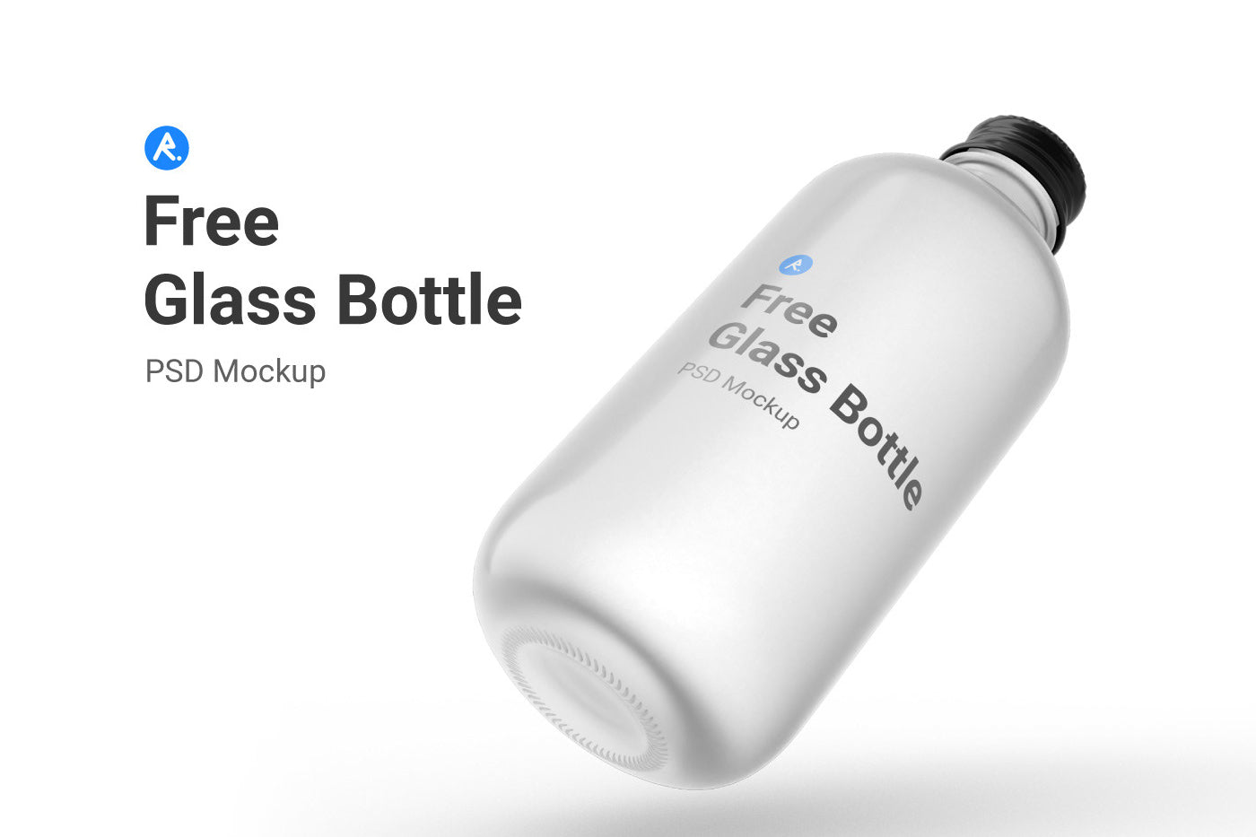 Glass Bottle Psd Mockup