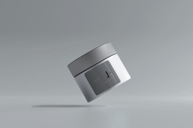 Glass Cosmetic Jar Mockup Psd