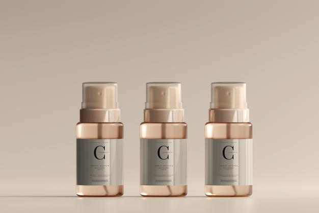 Glass Cosmetic Spray Bottle Mockup Psd