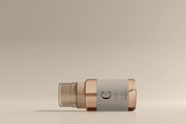 Glass Cosmetic Spray Bottle Mockup Psd