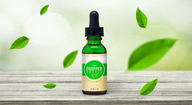 Glass Dropper Bottle Mockup Psd