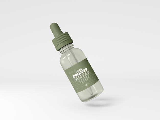 Glass Dropper Bottle Mockup Psd