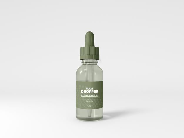 Glass Dropper Bottle Mockup Psd