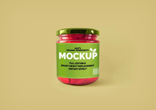 Glass Jar Mockup Psd