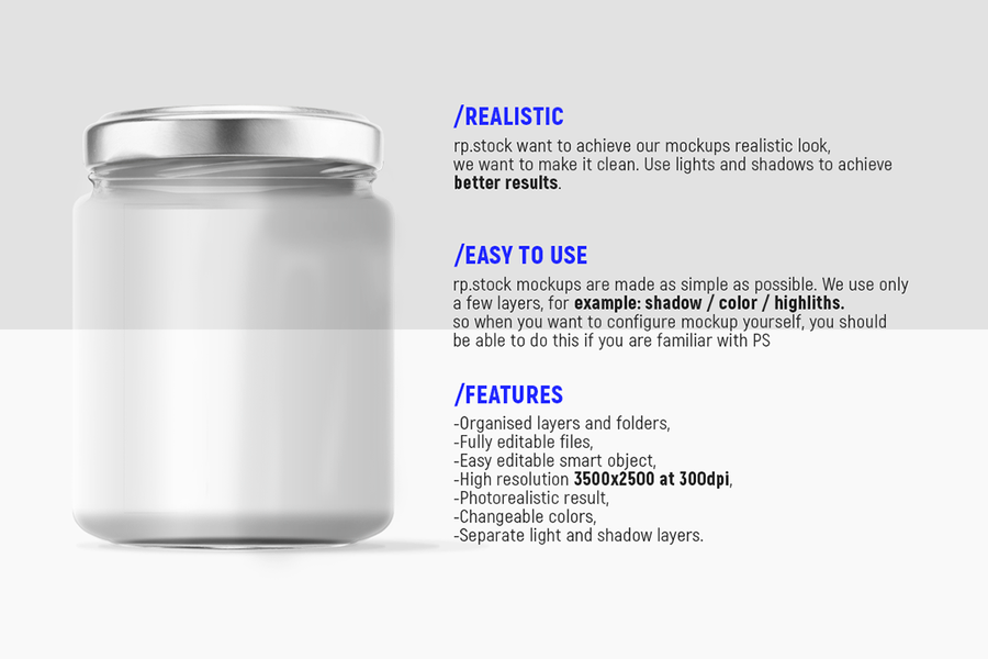 Glass Jar Mockup