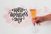 Glass Of Champagne To Celebrate Valentines Day Psd