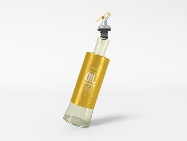 Glass Oil Dispenser Packaging Mockup Psd