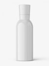 Glossy Bottle With Narrowing Neck Mockup
