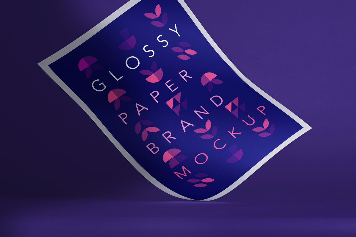 Glossy Branding Psd Paper Mockup