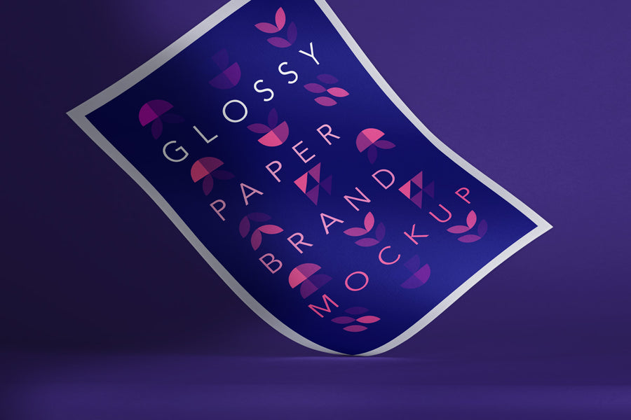 Glossy Branding Psd Paper Mockup