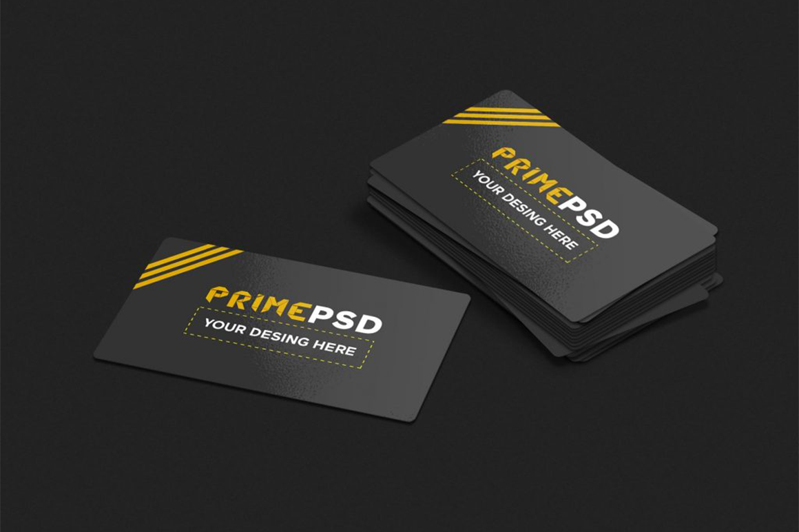 Glossy Business Card Mockup Psd