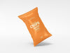 Glossy Foil Chips Packet Mockup Psd