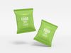 Glossy Foil Food Bag Packaging Mockup Psd