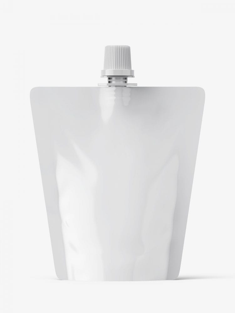 Glossy Food Pouch Mockup