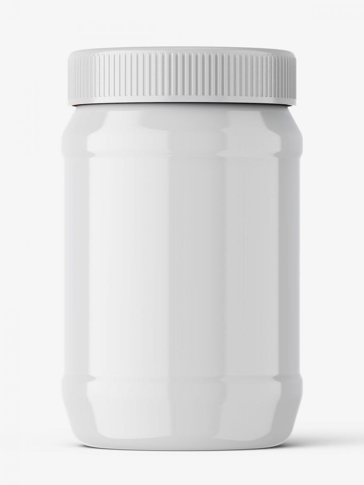 Glossy Jar Mockup