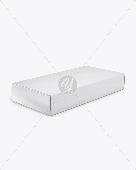 Glossy Pills Box Mockup - Halfside View