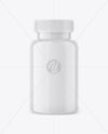 Glossy Plastic Pills Bottle Mockup