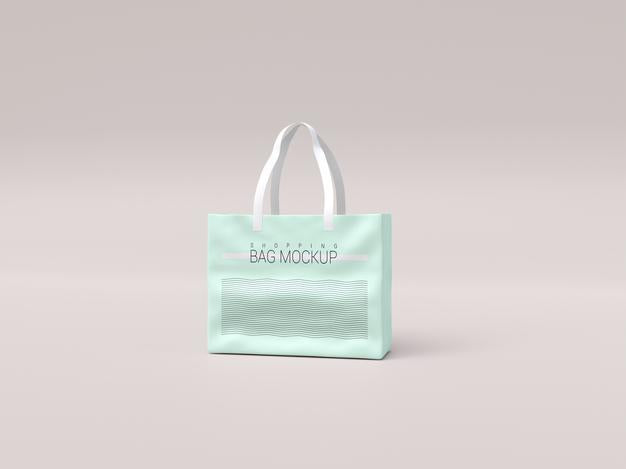 Glossy Realistic Shopping Bag Mockup Psd