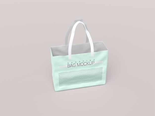 Glossy Realistic Shopping Bag Mockup Psd