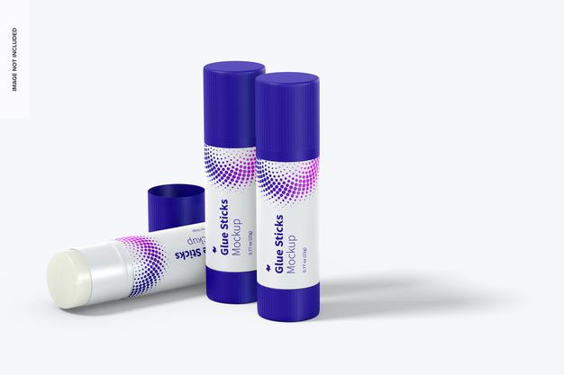 Glue Sticks Mockup Psd