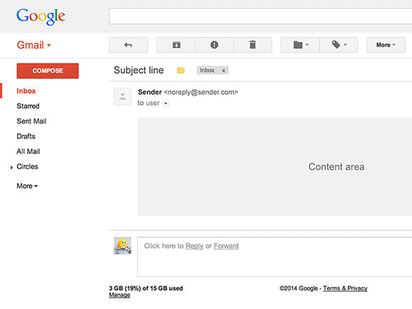 Gmail Ui Psd Template