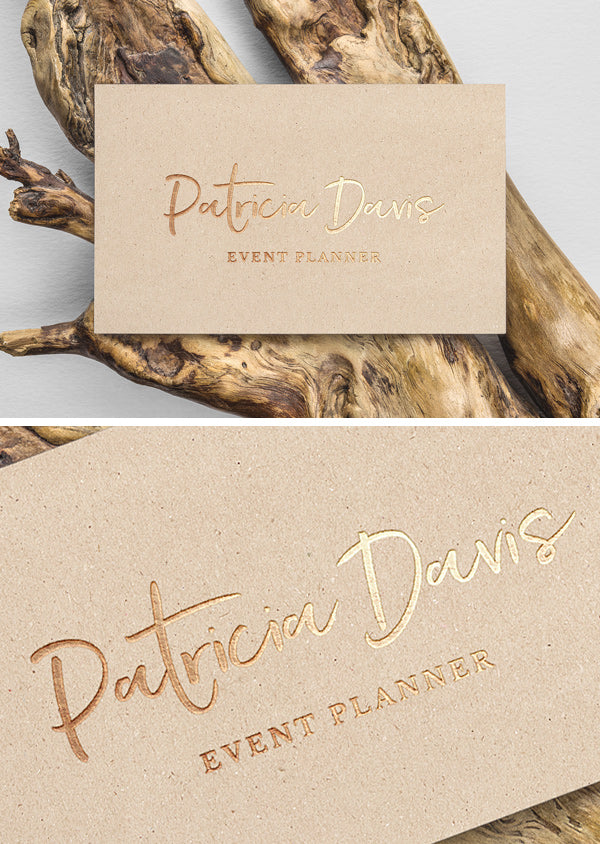 Gold Foil B-Card Mockup